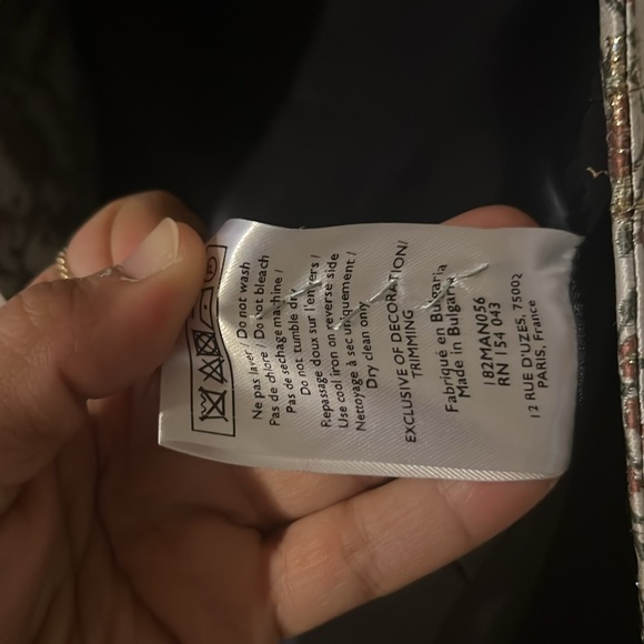 SEZANE brocade Gustav blazer in stunning gold lurex flower print - Picture 13 of 14